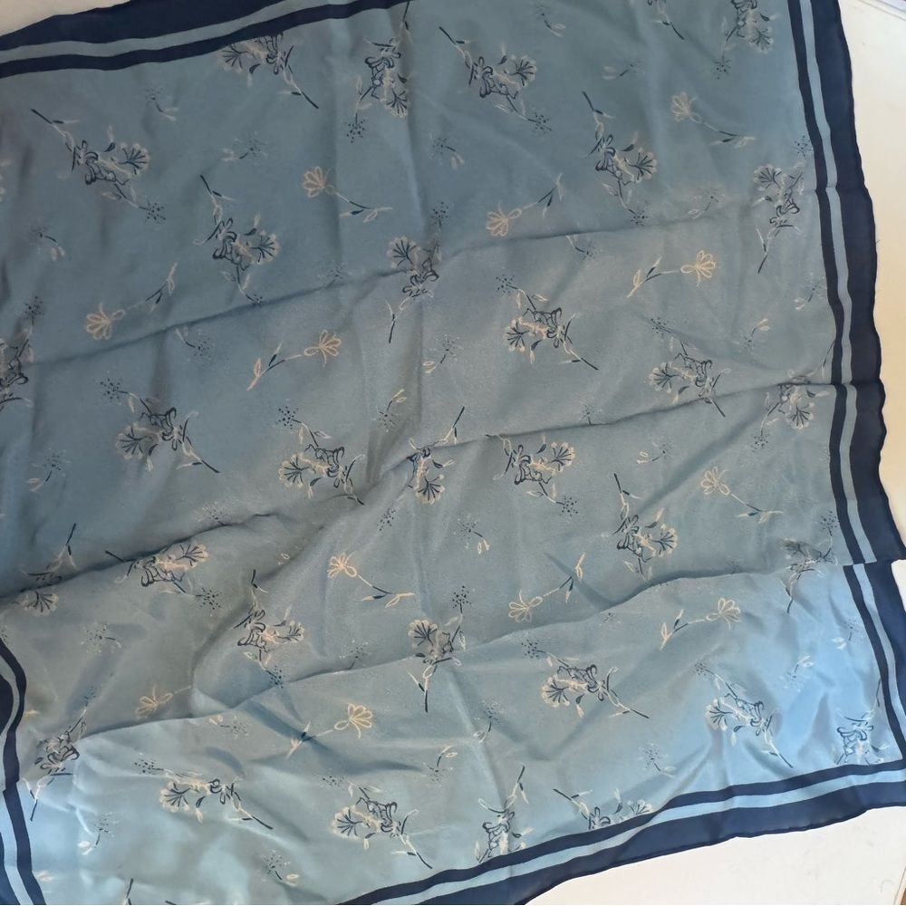 Disney Floral Scarf in Soft Blue